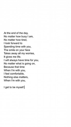 Heartfelt Love Poem: My Busy Day