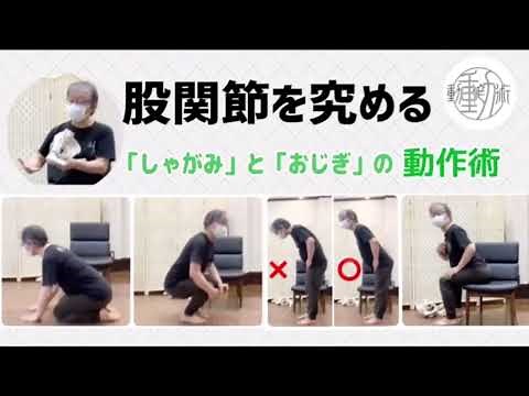 股関節を究める〜「しゃがみ」と「おじぎ」の動作術 2022年4月 戸塚動作術：ダイジェスト