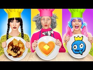 ग्रैंडमा vs मेरा कुकिंग चैलेंज || कमाल के किचन हैक्स! 123 GO! FOOD पर DIY डीज़र्ट्स