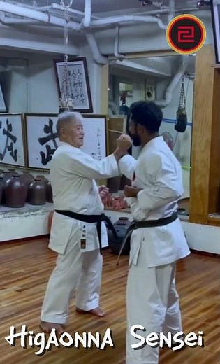 Morio Higaonna Sensei the living legend and the best karate master on the planet .