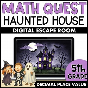 Haunted House Digital Escape Room: 5th Grade Decimal Place Value - Etsy