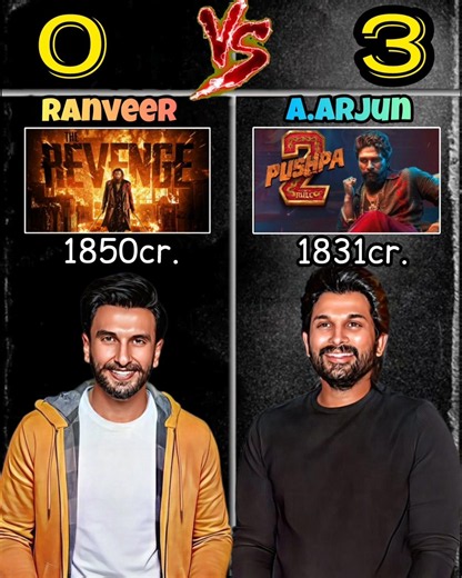 Ranveer Singh vs Allu Arjun comparison 🔥//#alluajun #ranveersingh #pushpa2 #dhurandhar