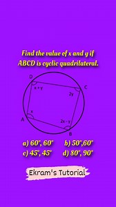 2.2K views · 9 comments | Calculate x & y from the diagram | SSC math | BCS math | #bcspreparation #sscmath #geometryskilltest #ekramstutorial | Ekram's Tutorial | Facebook