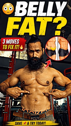 😳 BELLY FAT? Try These 3 Moves 🔥 | Abs Workout💥