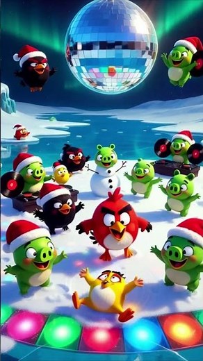 “Angry Birds & Pigs’ Celebrated Christmas Together🎄😱 #3danimation #angrybirds #angrybirds2