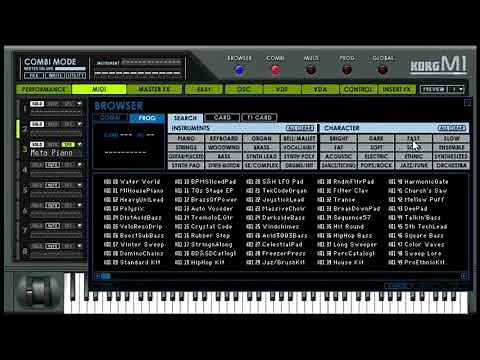 EDICION !!!GRATIS!! "PIANO CHOIR KORG M1" EN KORG M1 VIRTUAL PARA PC