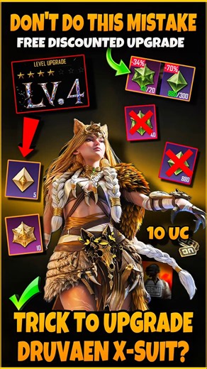 ❌ Don't Upgrade Druvaen X-Suit Before Watching This! 😱 Save 70% Materials | BGMI