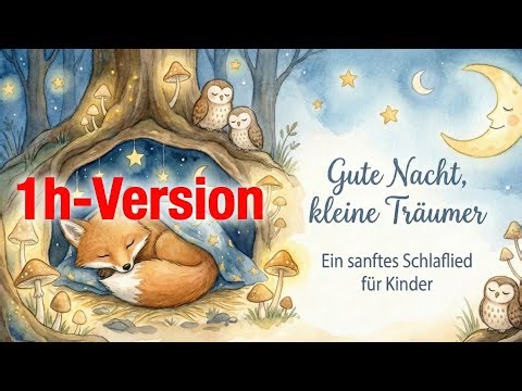 🌙 Der Mond knipst seine Lampe an (60 Minuten) | Traumhaftes Schlaflied für Kinder
