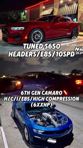 Tuned S650 Mustang GT vs HCI 6th Gen Camaro | E85 10-Speed Pull 🔥 #S650 #MustangGT #Camaro #E85