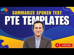 Summarize Spoken Text in PTE Made Easy | Templates | One Australia