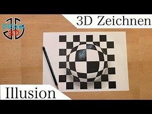 3D Zeichnen lernen für Anfänger Illusion Trick Art