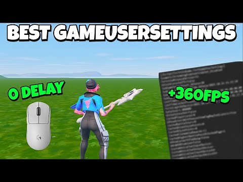 The NEW *BEST* 🔧GameUserSettings🔧 Config For Fortnite Chapter 6! (+360 FPS & ZERO DELAY)