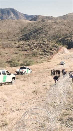U.S. Border Patrol on Instagram: "Agents from the Nogales Station are installing concertina wire in a remote area of the U.S./Mexico border until border wall construction is completed. Make no mistake: the border is CLOSED, and the vigilant agents of the U.S. Border Patrol are ready to respond to anyone who fails to heed this warning. #CBP #USBP #border #USA"