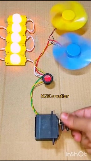 DIY DC Motor Generator Experiment | Small Motor Power Test ⚡ #shorts #diy