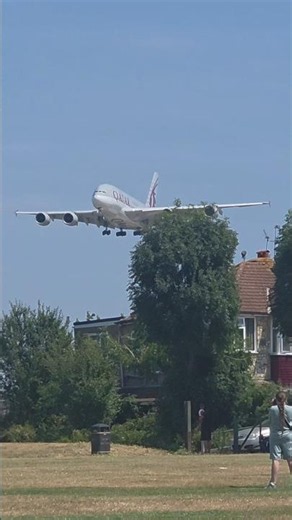 QATAR AIRBUS A380 Landing!#a380