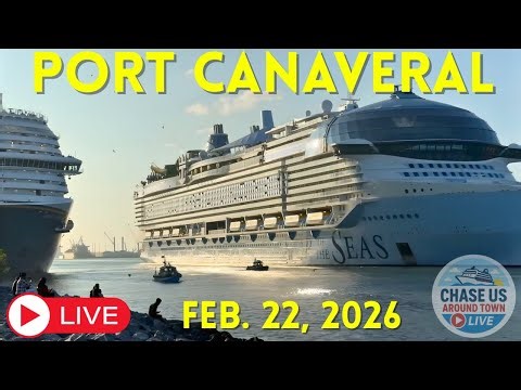 LIVE: Watching the Cruise Ships Leaving Port Canaveral LIVE! (Feb. 22, 2026)