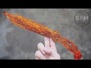 Restoration Very Rusty Old Survival Knife - The most Beautiful Handle