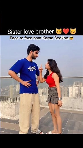 Brother sister love😁😘😁 #funny #masti #brother #sister #shorts #ytshorts #trending