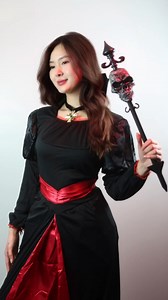 Channel your inner vampire queen with this stunning dress and necklace combo! Perfect for adding a touch to your Halloween look—with you creative makeup on, you will become the queen of the night. 驪 #vampirevibes #halloweenstyle #missvampire | LookSharp Store | Facebook