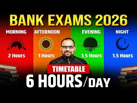 Time Table to Prepare for Bank Exams 2026 | Banking Exam Preparation Strategy