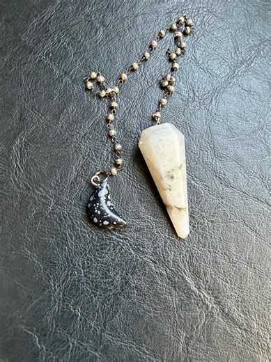 Moonstone Pyrite Snowflake Obsidian Pendulum Dowsing Crystal Witch Witchcraft Craft Pagan Wiccan Spirits Guide Magic Healing Healing Moon - Etsy