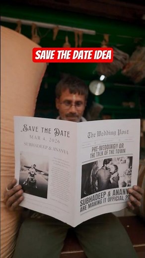 How To Make Your Save The Date Stand Out With Comedy #savethedate #shorts