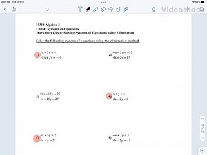 Unit 4 Day 6 Worksheet Video (Quiz review)