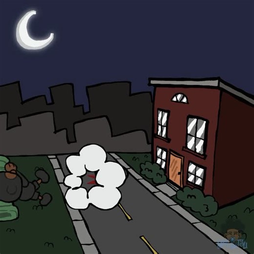 BbyBluTsu on Instagram: "Bazooka 🚀 💥 💥 @miamivista #cartoon #parodyart #memesdaily"