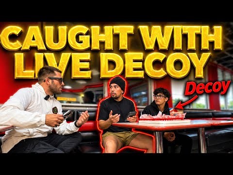 Caught with a live decoy in Steak & Shake