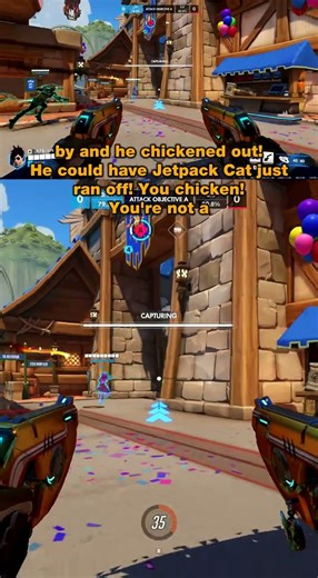 Jetpack Cat Chicken‑Out of the Point 🤯 | Control Fail #JetpackCat #Control #OWFails