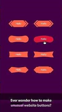 Fun website buttons with SVG