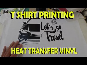 HEAT TRANSFER VINYL FOR T-SHIRT | T SHIRT PRINTING TUTORIAL | RUBBERIZED VINYL T-SHIRT PRINTING