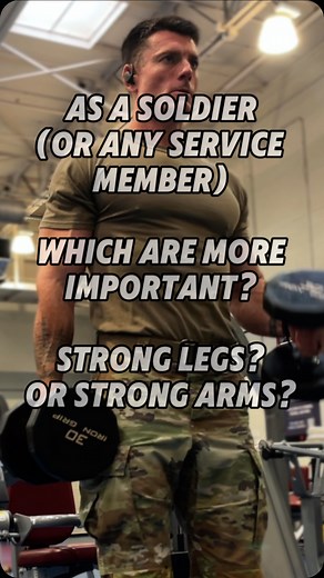8 comments | SOLDIERS: Strong legs or strong arms? Which are most important? Why? . . . #grittysolider #soldier #soldiers #military #marines #marine #usmarine #usarmy #usarmysoldier #acft #specialforces #rltw #strong #gym #gymmotivation #fitness #fitnessmotivation #workout #workoutmotivation #qanda #getfit #gymday #arms #legs #biceps #quads #squats #barbell #veteran #veterans | Gritty Soldier Fitness | Facebook