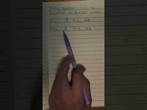 Mixed Numbers and Decimals on Number Lines (Part 2) #math