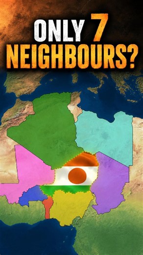 Niger's 7 Neighbors Explained #geography #africa #map
