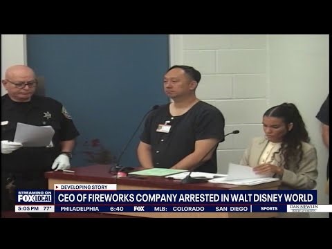 Fireworks executive arrested at Disney World on murder charges