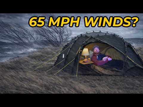 I Camped by a Lake in Extreme Wind… Big Mistake!