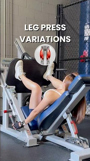 ✨ 4 LEG PRESS VARIATIONS to target your glutes, quads & calves: