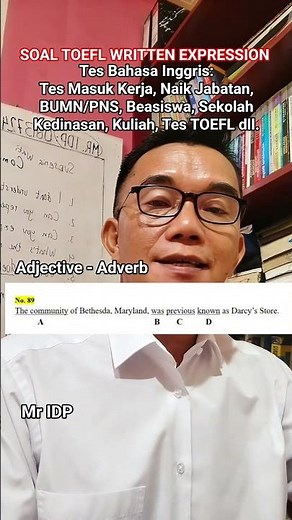 (No. 89) TOEFL PRACTICE QUESTIONS AND EXPLANATIONS