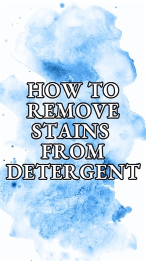 Fix & Prevent Stains From Laundry Detergent