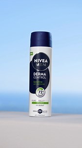 NEW NIVEA MEN Derma Control deodorant, with Hyaluronic Acid & Vitamin E | NIVEA