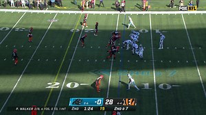 Jessie Bates III's second INT of 2022 comes via Walker's errant pass to sideline