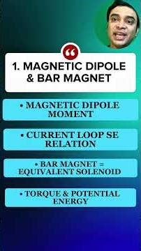 Physics Weak? Marks Gir Jayenge! | Chapter 5 Magnetism | Class 12 Board #shorts #physics #ncert