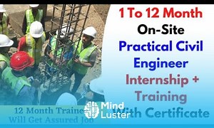 Mind Luster - Learn 1 to 12 Month On Site Practical Internship For Civil Engineer On Site Training For Civil Engineer