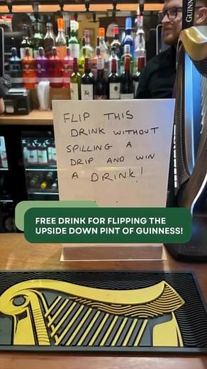 18K views · 153 reactions | That’s one way of hacking the system  Did he do a good job of it? 樂 : ryantricksmagic #guinness #challange #upsidedownpint #partytrick #ireland #irishpub #hack | IrishSupply | Facebook