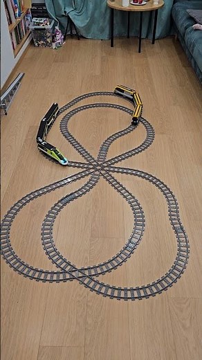 Perfect LEGO train timing! 🚆 60337 & 60197 on double figure-eight tracks