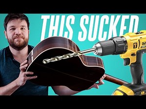 The HORROR Of Installing An Acoustic Guitar Pickup. With The Fishman Rare Earth Blend.