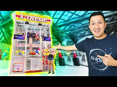 HUGE Xtreme Claw machine on SKILL Mode!