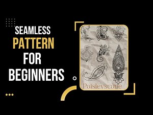Seamless Pattern Tutorial | Surface Pattern Design | Textile Design for beginners | Paisley Design