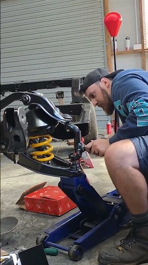 Installing front springs on a Holden Hq full video on my channel #holden